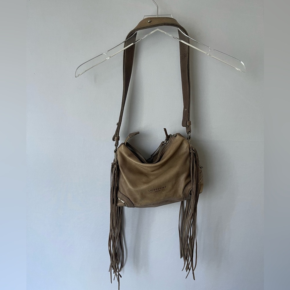Liebskind Berlin Sapporo Leather Tassel Bag Rhino Brown - Picture 6 of 13